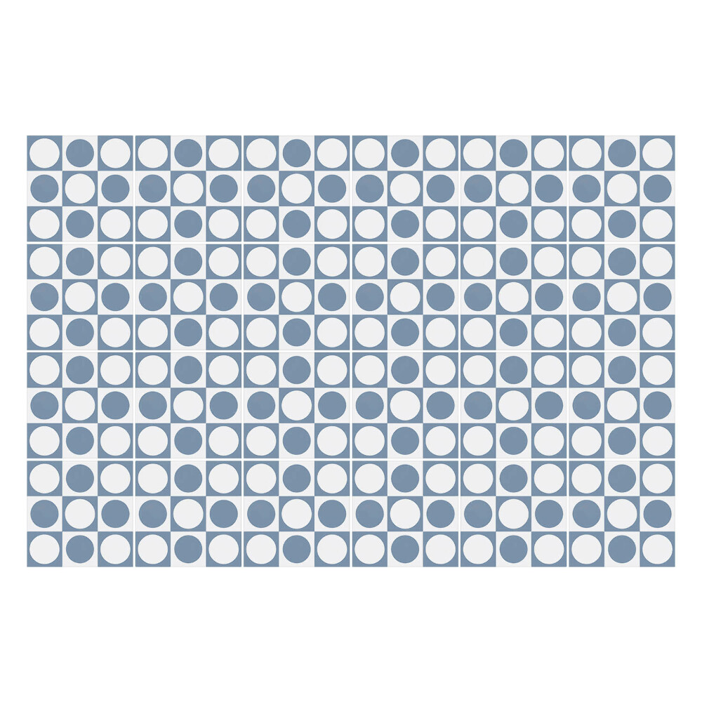 Csempe matrica Kockás körök