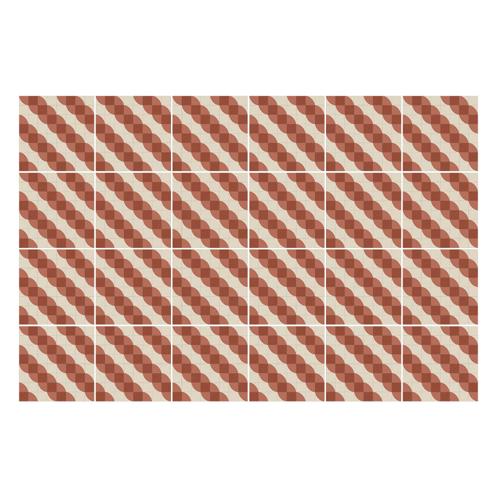 Öntapadós csempe matrica Hullámok átlós mintában