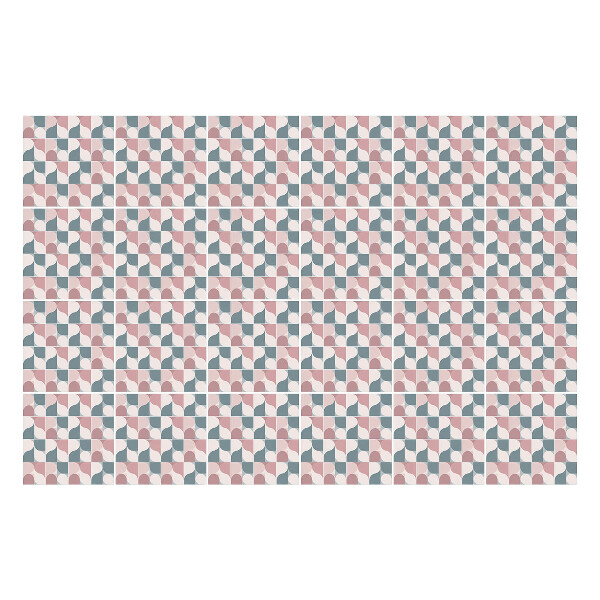 Csempe matrica Geometria hullámokkal