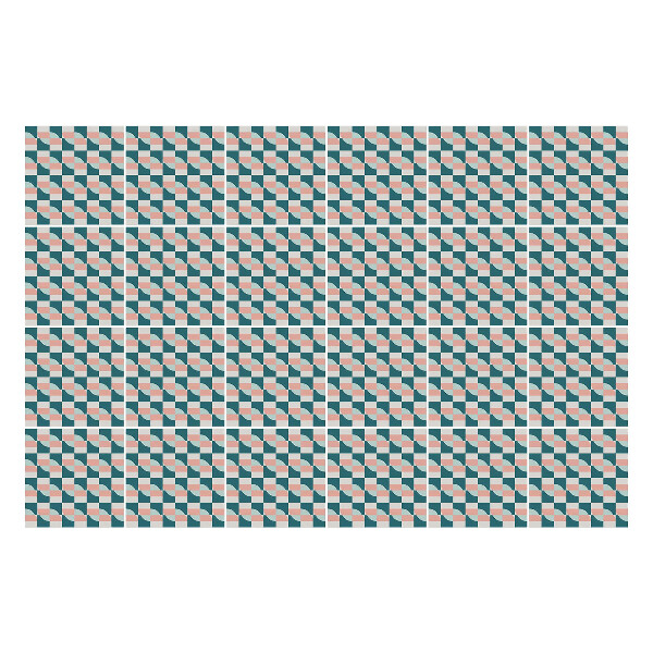 Öntapadós csempe matrica Geometriai négyzetek