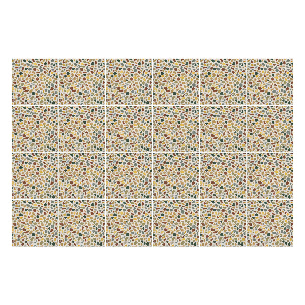 Öntapadós csempe matrica Zúzott színes kövek