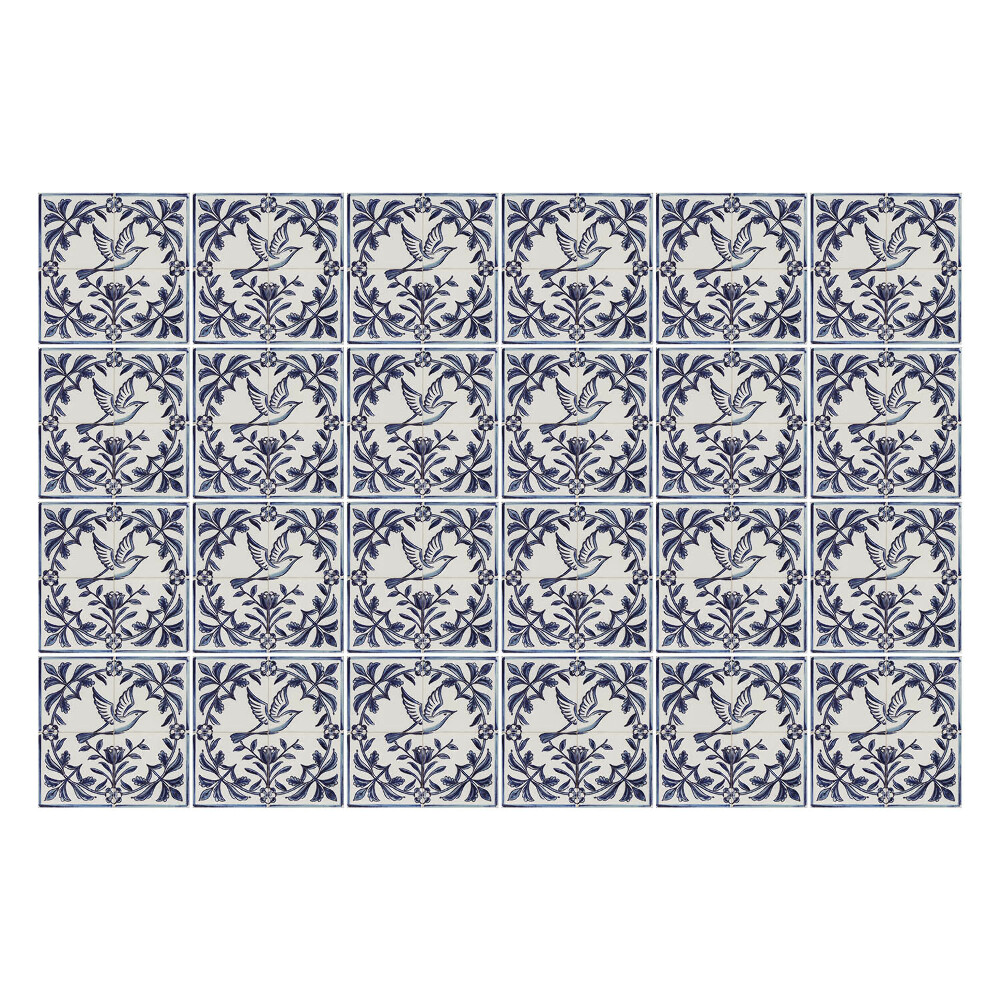 Csempe matrica Madarak a növényzet között