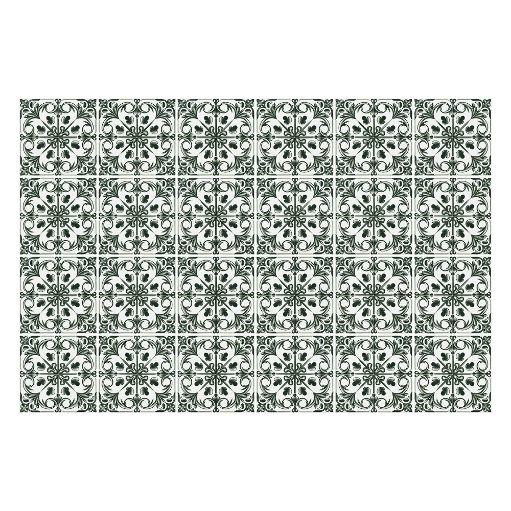 Öntapadós csempe matrica Virágos kivitel