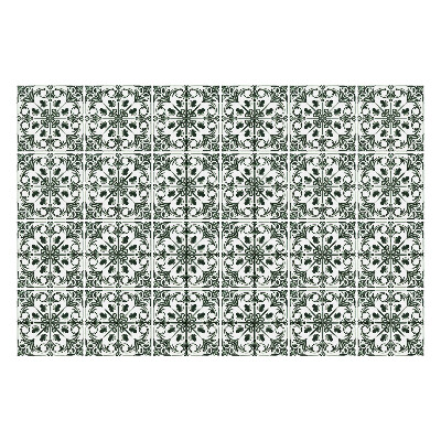 Öntapadós csempe matrica Virágos kivitel