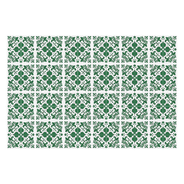 Öntapadós csempe matrica Gyönyörűen díszített csempe