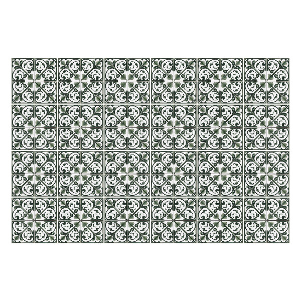 Öntapadós csempe matrica Összetett növényi díszek