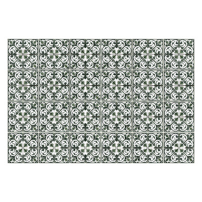 Öntapadós csempe matrica Összetett növényi díszek