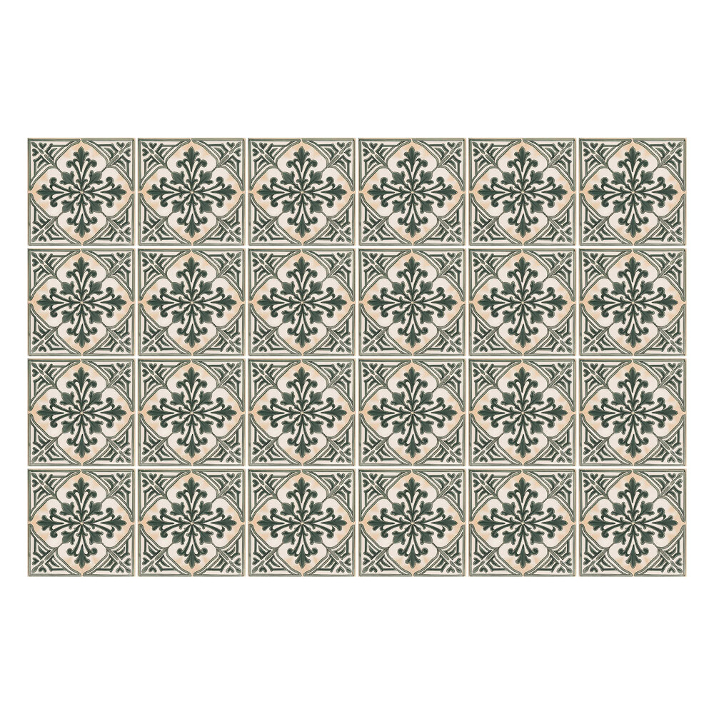 Csempe matrica Virágos csempe