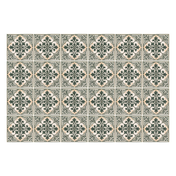 Csempe matrica Virágos csempe