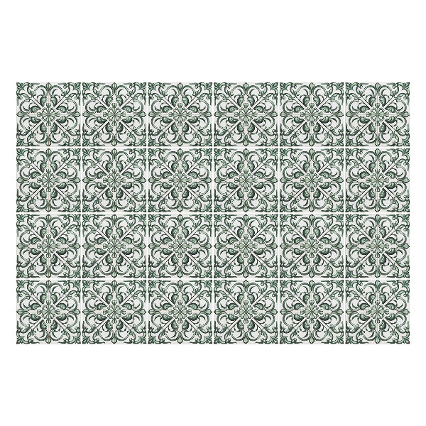 Csempe matrica Virágdíszek hálóban