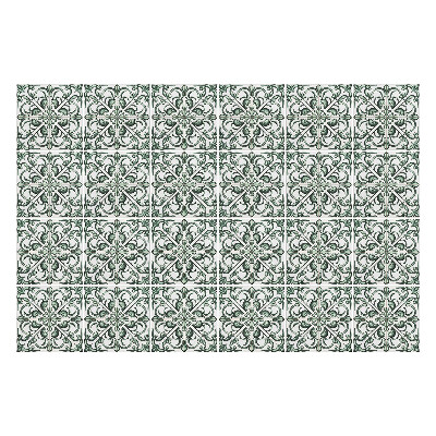 Csempe matrica Virágdíszek hálóban