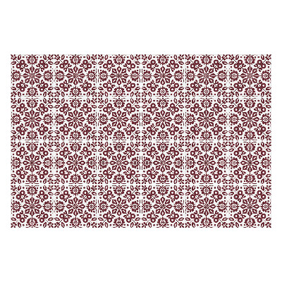 Csempe matrica Folklór motívum levelekkel