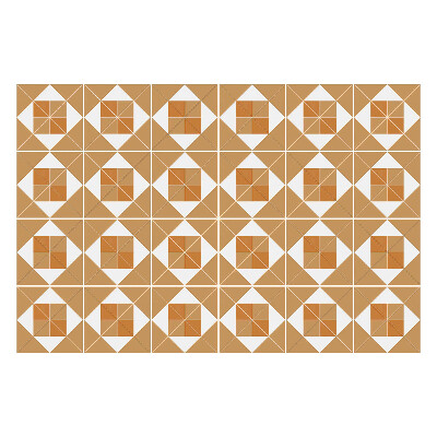 Csempe matrica Négyzetek és rombuszok geometriája