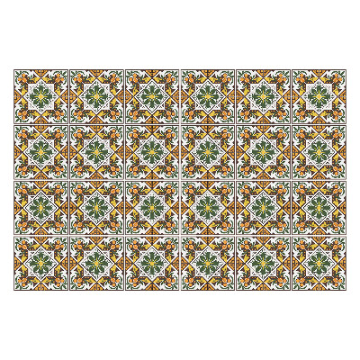 Öntapadós csempe matrica Gazdagon díszített csempe