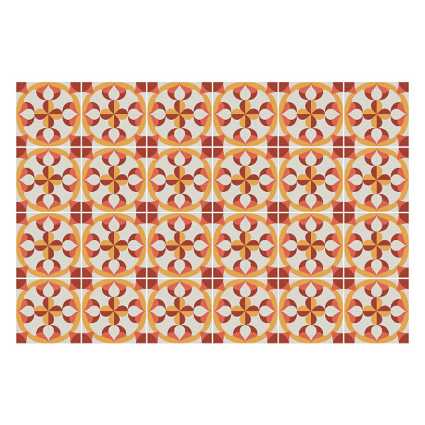 Öntapadós csempe matrica Minta körökkel