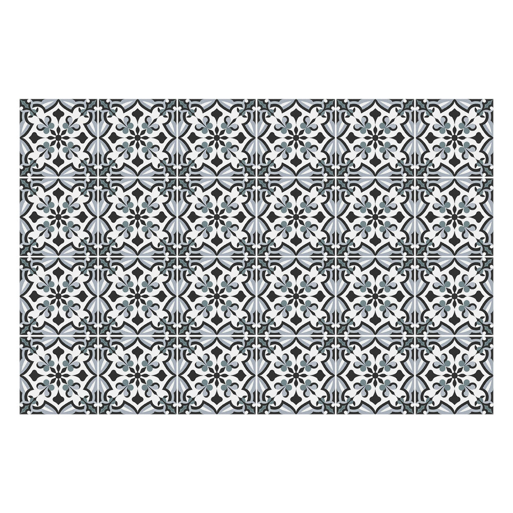 Öntapadós csempe matrica Elegánsan díszített csempe