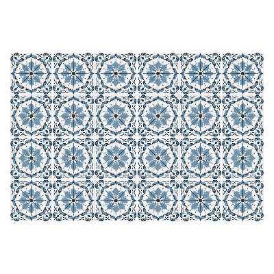 Öntapadós csempe matrica Kék csempe minta