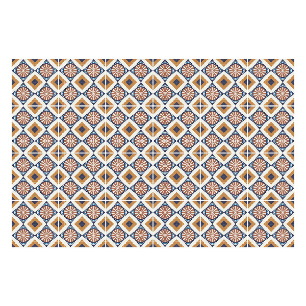 Öntapadós csempe matrica Finoman díszített csempe