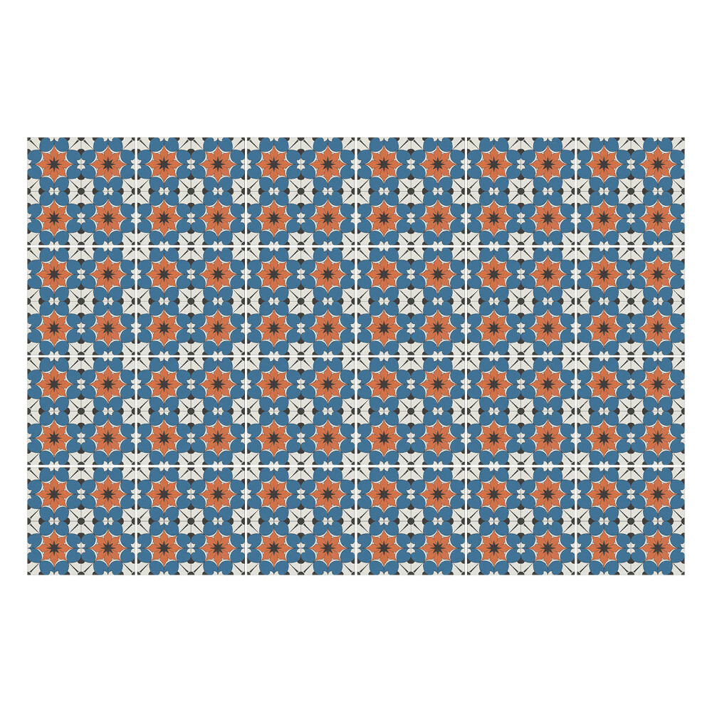 Öntapadós csempe matrica Retro vintage motívumok