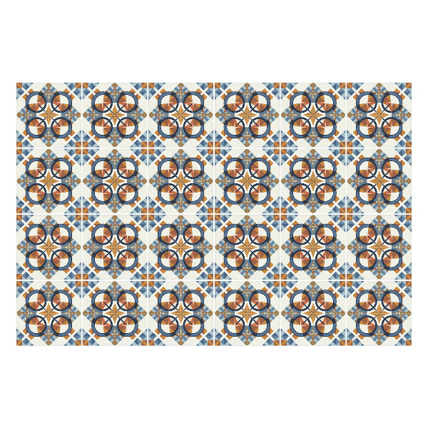 Öntapadós csempe matrica Geometriai körök és csillagok