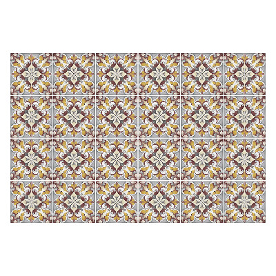 Csempe matrica Virágdíszek elrendezése