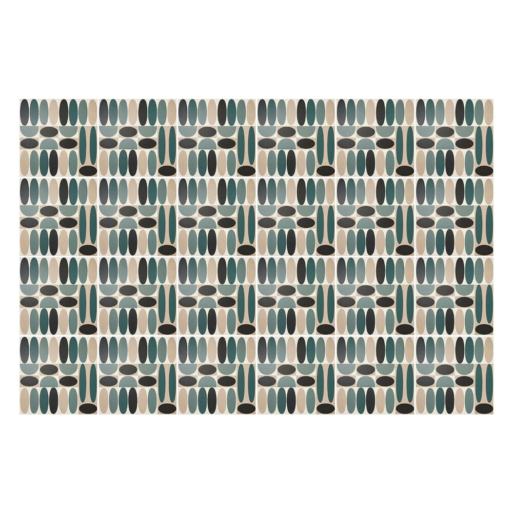 Csempe matrica Az ovális formák geometriája