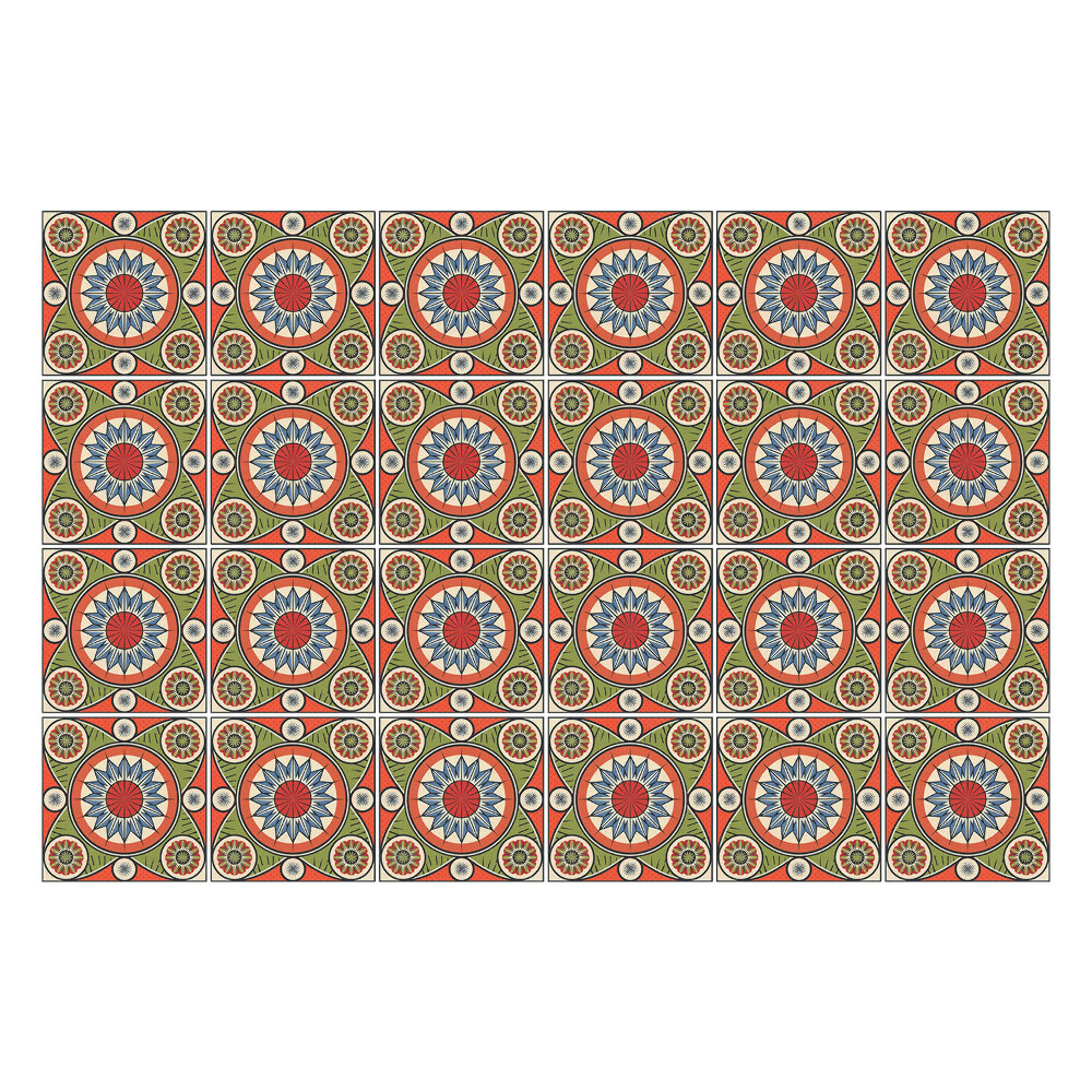 Csempe matrica Érdekes retro minták