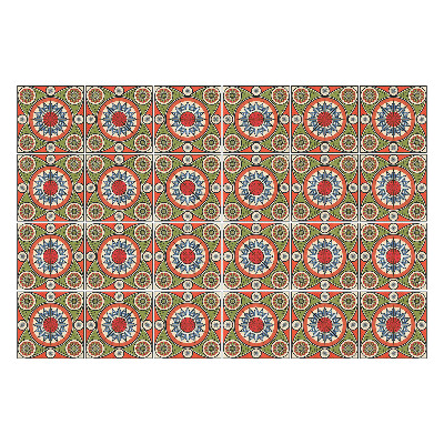 Csempe matrica Érdekes retro minták