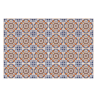 Öntapadós csempe matrica Virágdíszek elrendezésben