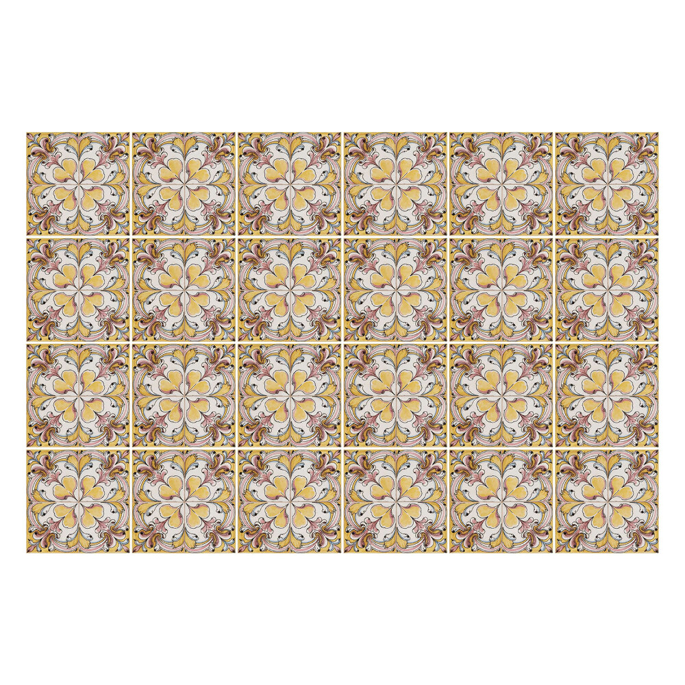 Csempe matrica Virágos motívumok