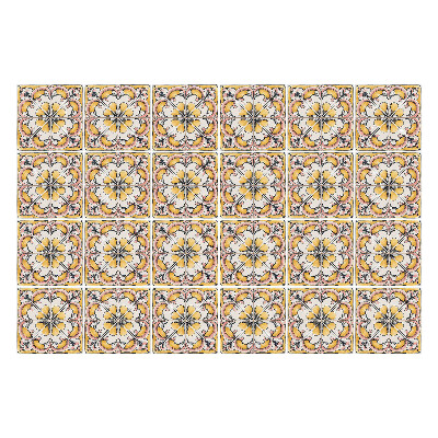 Csempe matrica Virágdíszek hálóban