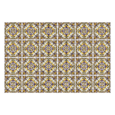 Csempe matrica Virágdíszek hálóban