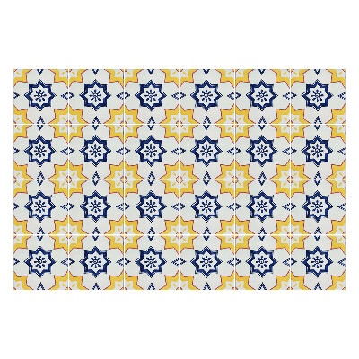 Öntapadós csempe matrica Virágos geometrikus motívumok