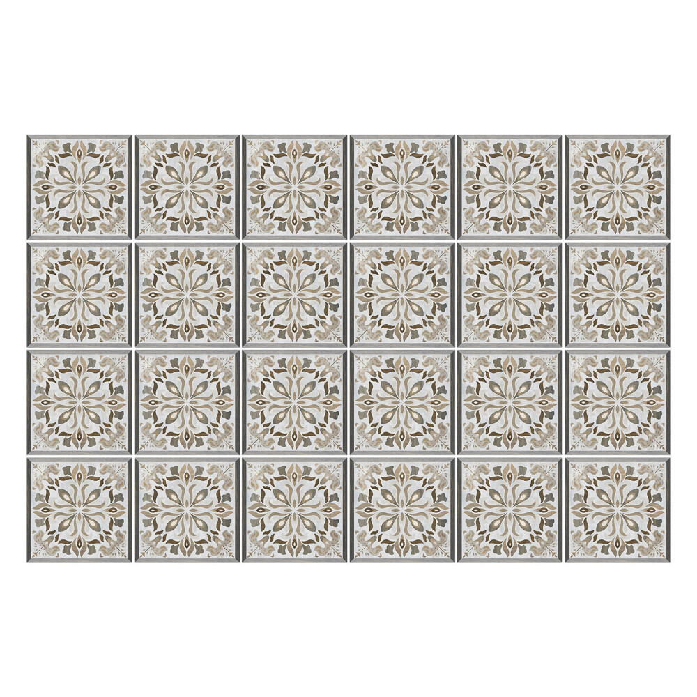 Csempe matrica Elegáns virágos csempe