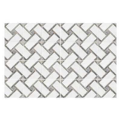 Csempe matrica Rombuszok szövése hálóban