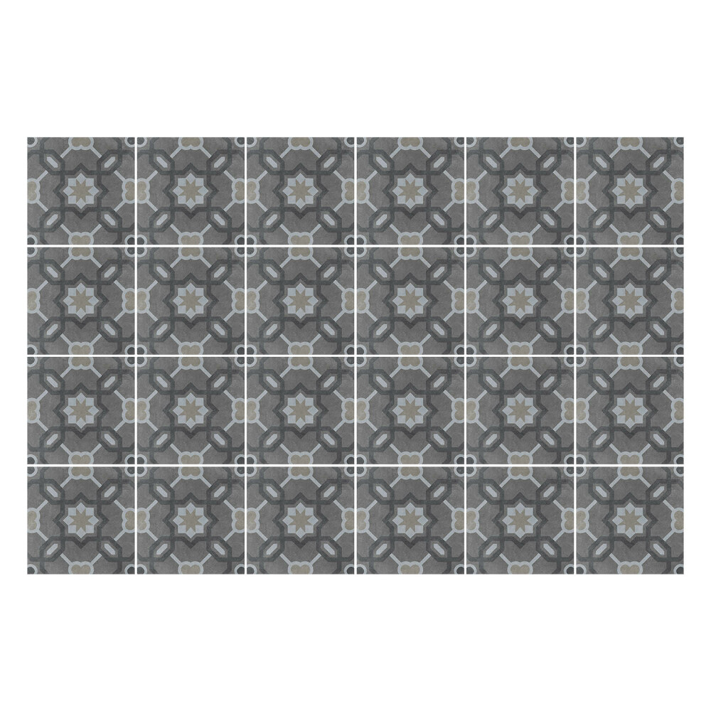 Csempe matrica Geometrikus virágok és csillagok