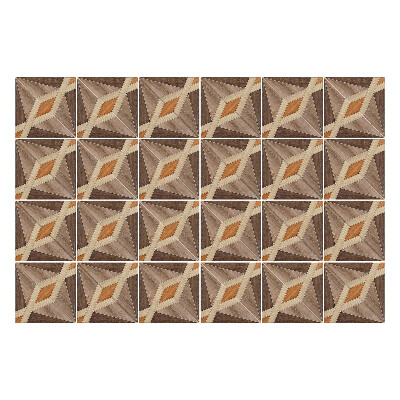 Öntapadós csempe matrica A fa formák geometriája