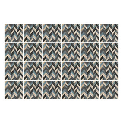 Csempe matrica Függőleges cikk-cakk vonalak