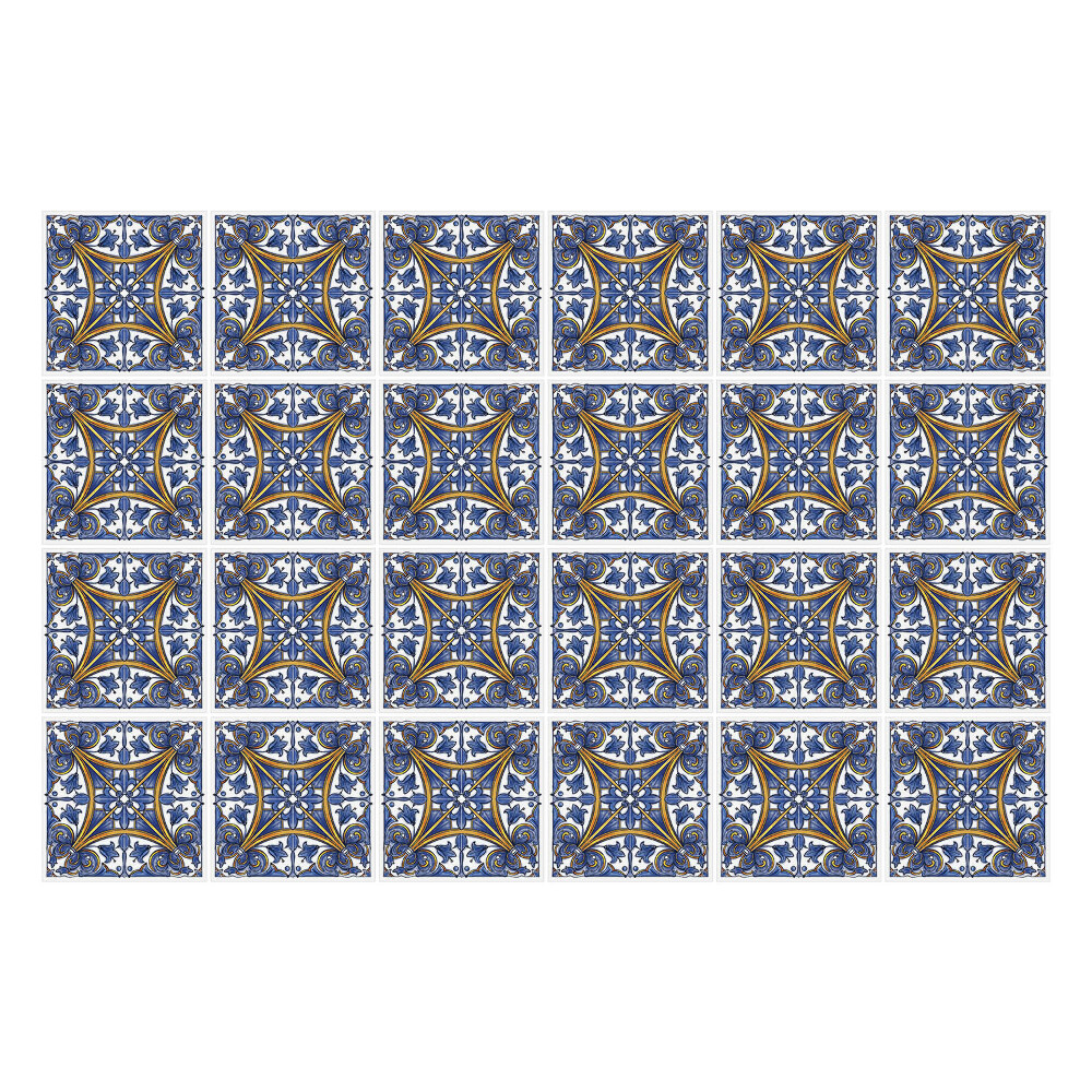 Öntapadós csempe matrica Stilizált csempe