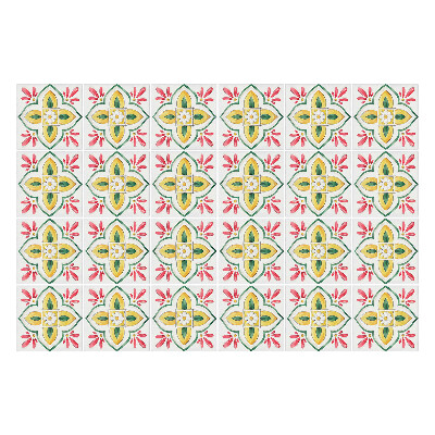 Csempe matrica Virágdíszek elrendezésben