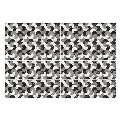 Csempe matrica Geometriai figurák szövésekben