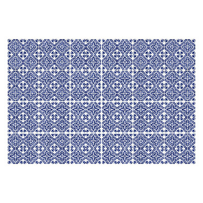 Csempe matrica Virágdíszek hálóban