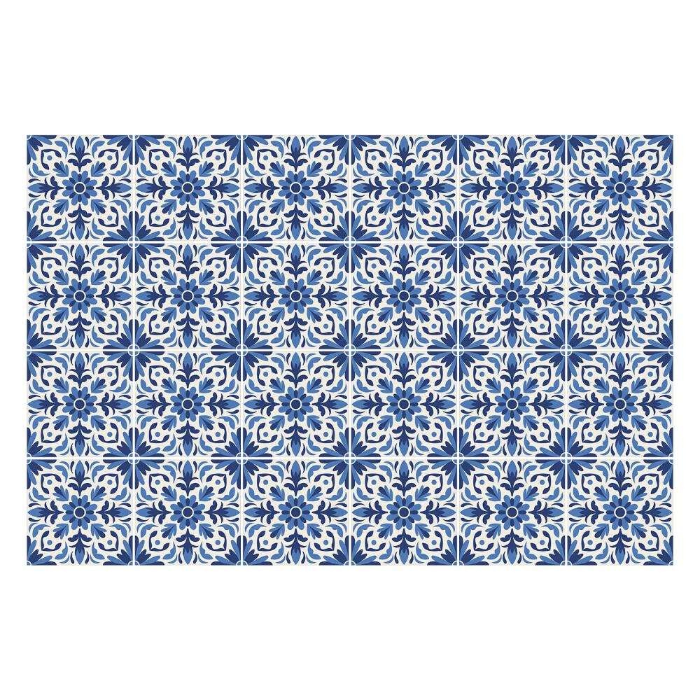 Csempe matrica Virágos motívum hálóban