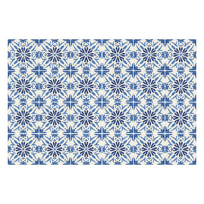 Csempe matrica Kockás virágmotívum