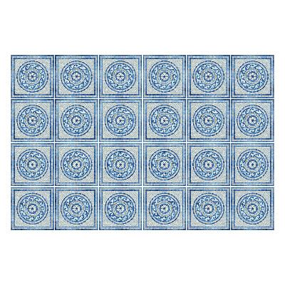 Öntapadós csempe matrica Geometriai körök egy rácsban