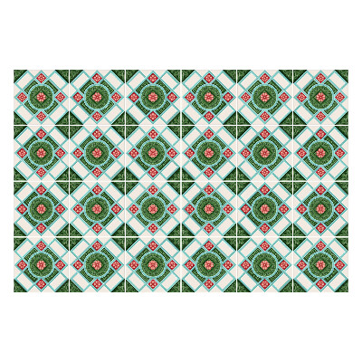 Csempe matrica Virágmotívum rombuszokban