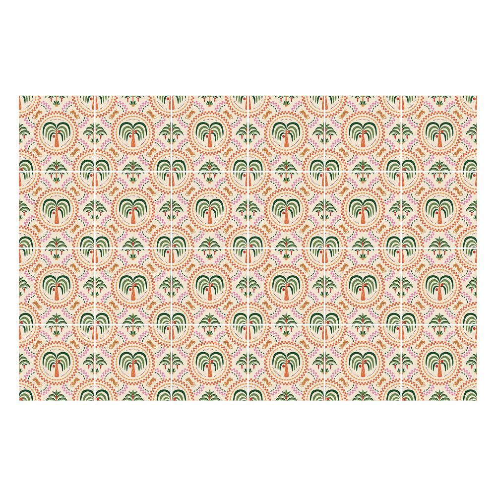 Csempe matrica Egzotikus tenyér motívum