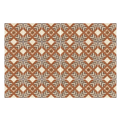 Csempe matrica Geometrikus rombuszok kerettel