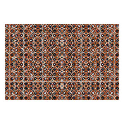 Öntapadós csempe matrica Keresztezett rombuszok részletekkel