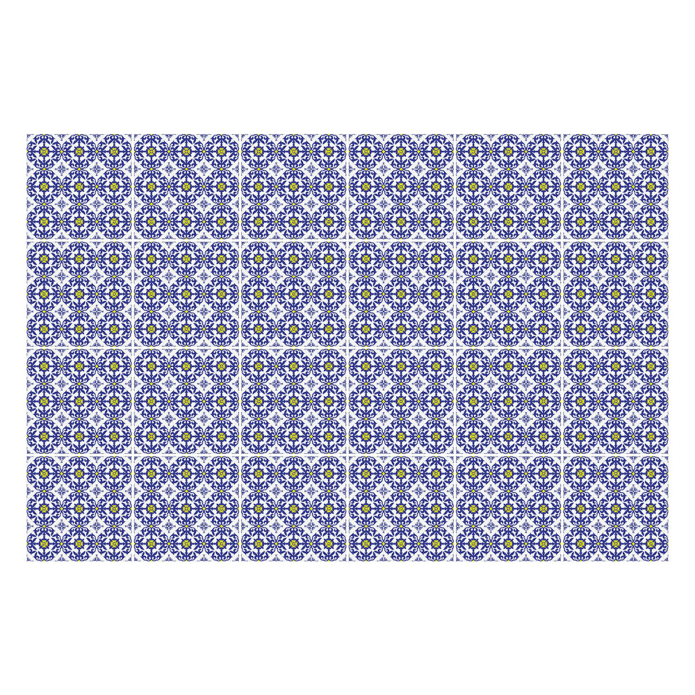 Csempe matrica Finoman díszített mozaik